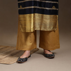 Black - Bhagalpuri Handloom Tussar Silk Suit Set 03
