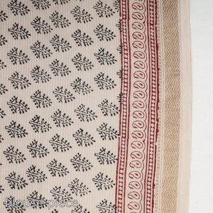 Black - Bagh Hand Block Printed Natural Dyed Maheshwari Silk Saree