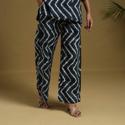Black - Tie & Dye Cotton Shibori Co-Ord Set 08