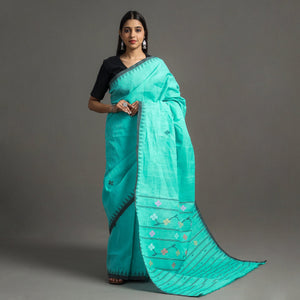 Green - Traditional Moirangphee Manipuri Pure Handloom Cotton Saree
