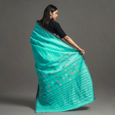 Green - Traditional Moirangphee Manipuri Pure Handloom Cotton Saree