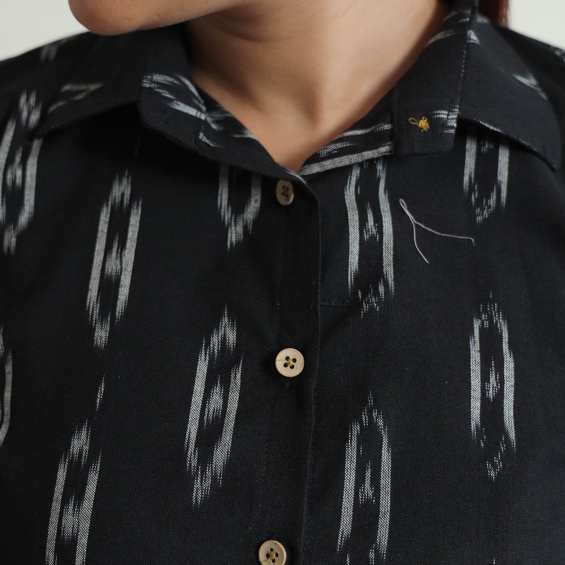 Black - Pochampally Ikat Cotton Co-Ord Set 12