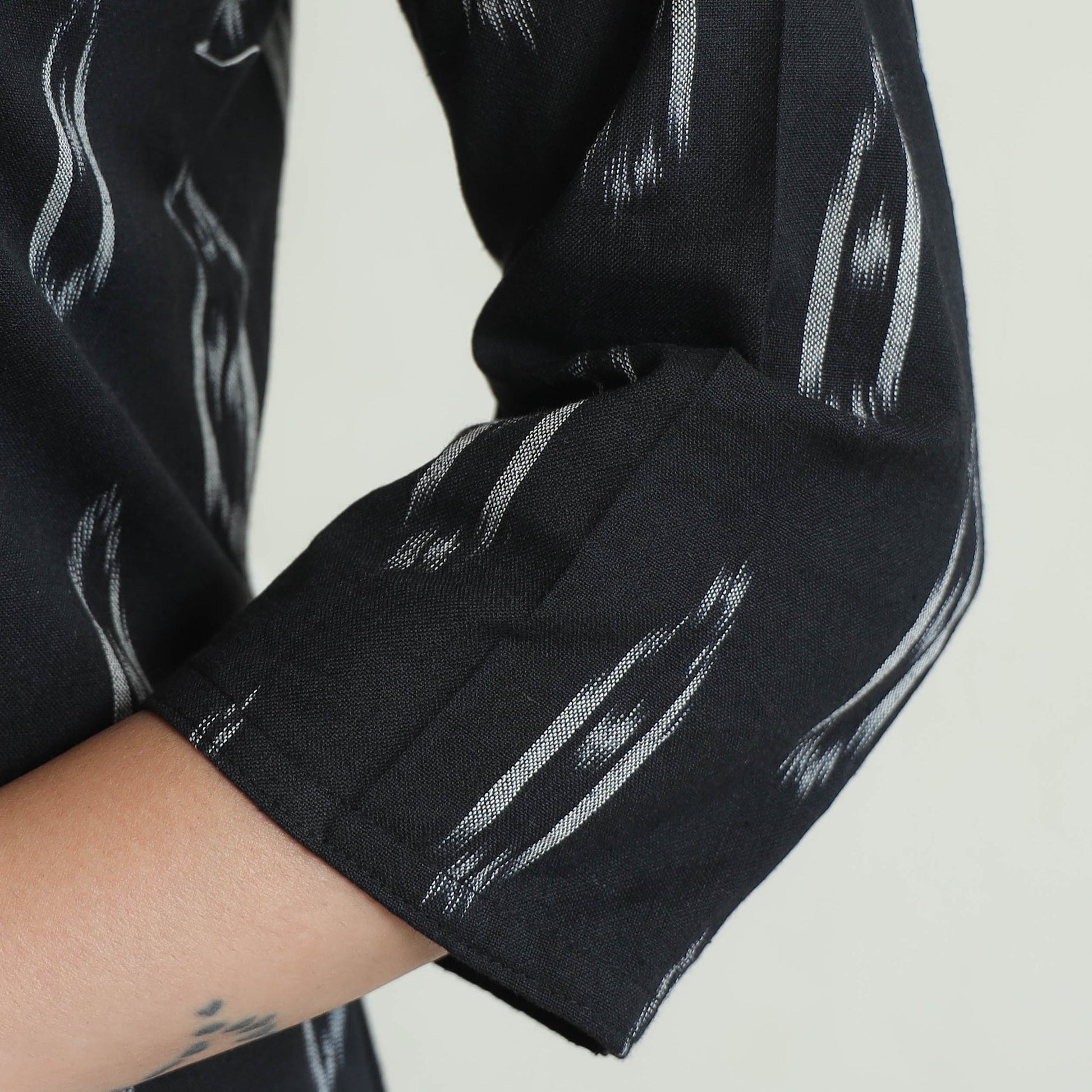 Black - Pochampally Ikat Cotton Co-Ord Set 12