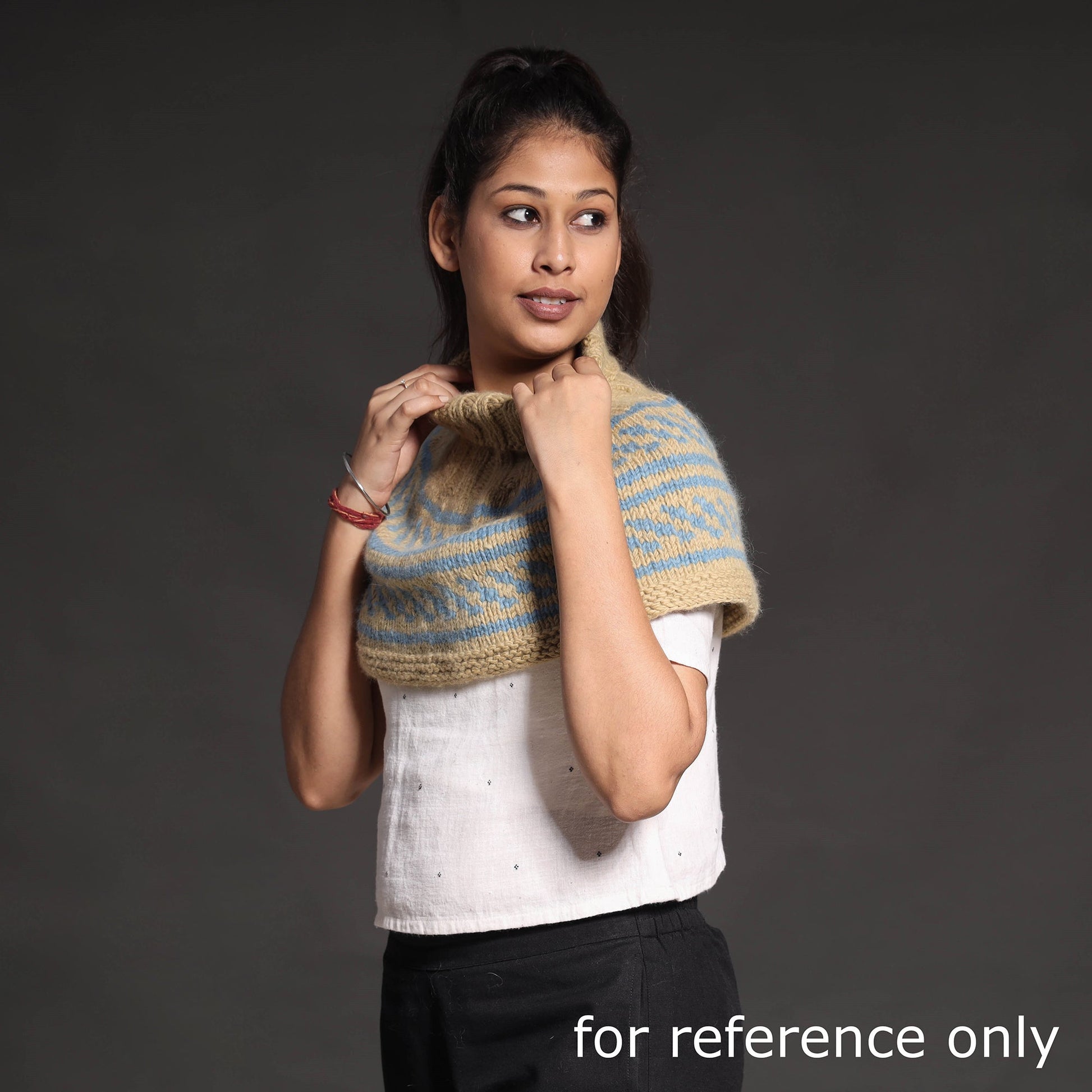 Brown - Kullu Karishma Handwoven Merino Wool Neck Warmer