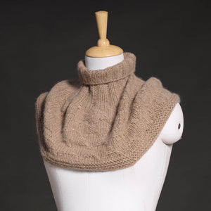 Brown - Kullu Karishma Handwoven Merino Wool Neck Warmer