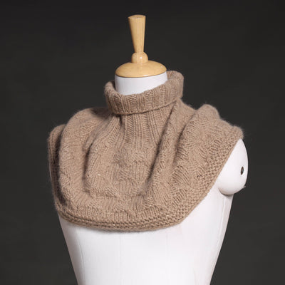 Brown - Kullu Karishma Handwoven Merino Wool Neck Warmer