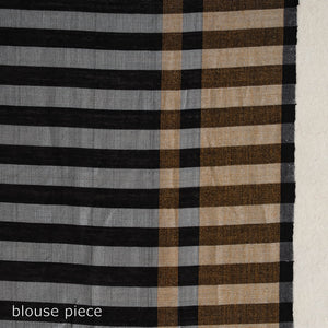 Black - Festive Desi Tussar Silk Bhagalpuri Handloom Saree 04