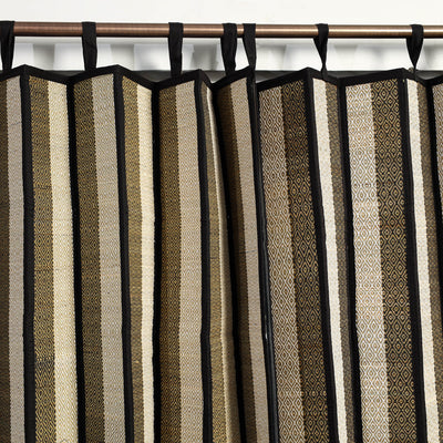 Brown - Madur Grass Door Curtain of Midnapore (7 x 4 feet) 01