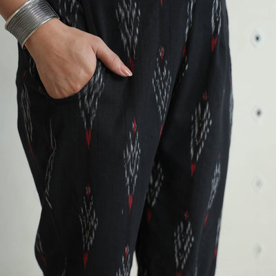 Black - Pochampally Ikat Cotton Co-Ord Set 04