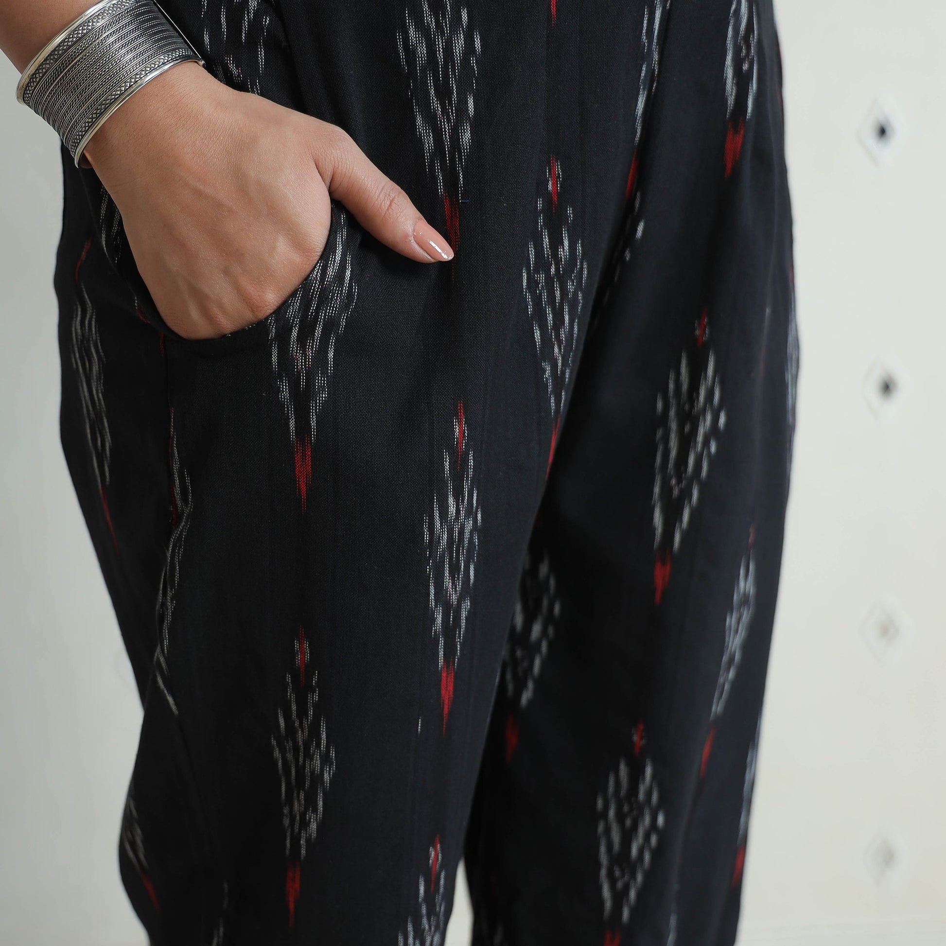Black - Pochampally Ikat Cotton Co-Ord Set 04