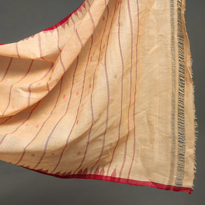 Peach - Traditional Moirangphee Manipuri Pure Handloom Cotton Saree