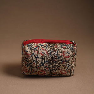 Brown - Handmade Cotton Toiletry Pouch 19