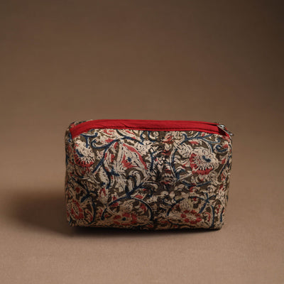 Brown - Handmade Cotton Toiletry Pouch 19