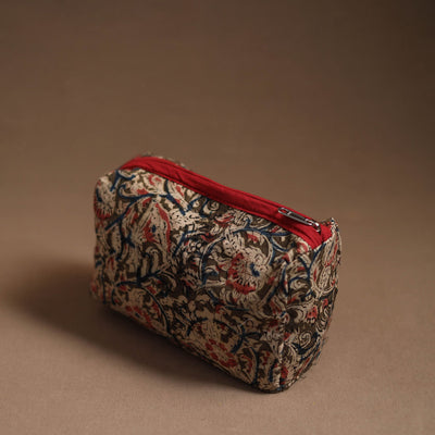 Brown - Handmade Cotton Toiletry Pouch 19