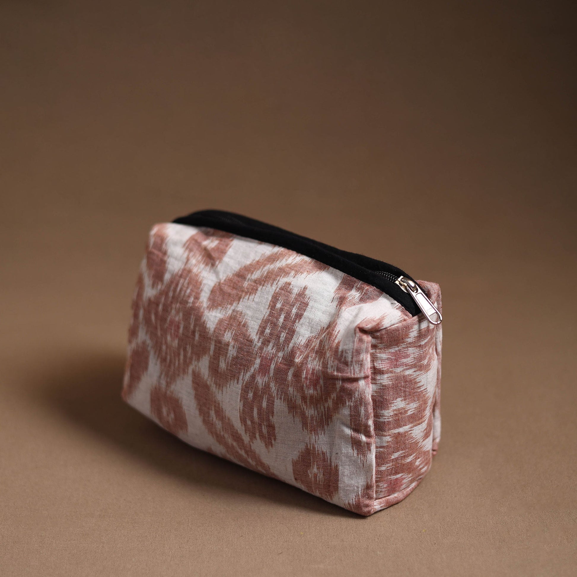 Brown - Handmade Cotton Toiletry Pouch 20