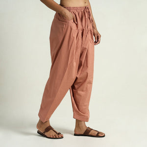 Brown - Plain Cotton Women Salwar 04