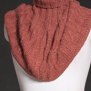 Brown - Kullu Karishma Handwoven Merino Wool Neck Warmer