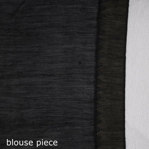 Black - Leheriya Tie-Dye Chanderi Silk Saree with Zari Border