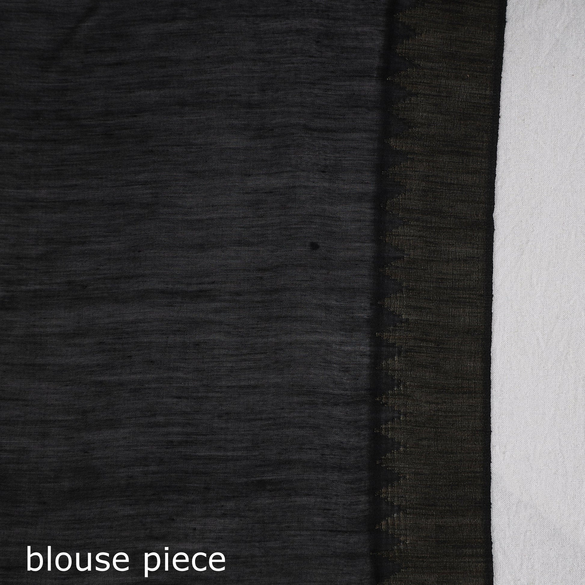 Black - Leheriya Tie-Dye Chanderi Silk Saree with Zari Border