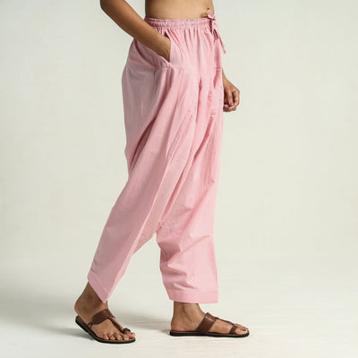 Baby Pink - Plain Cotton Women Salwar 02