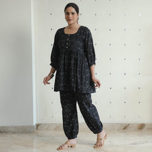 Black - Pochampally Ikat Cotton Co-Ord Set 08