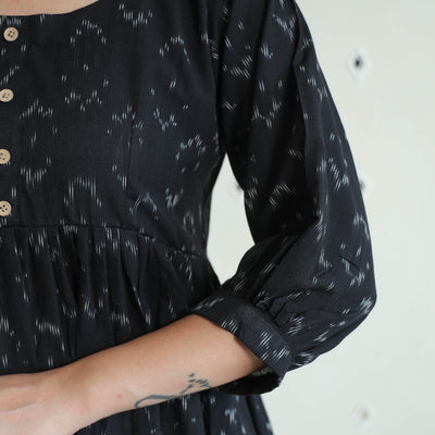 Black - Pochampally Ikat Cotton Co-Ord Set 08