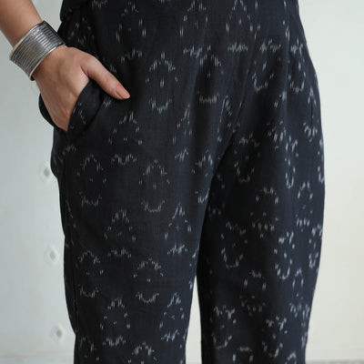 Black - Pochampally Ikat Cotton Co-Ord Set 08