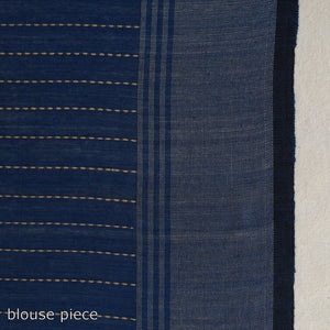 Blue - Festive Desi Tussar Silk Bhagalpuri Handloom Saree 17