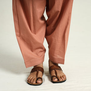 Brown - Plain Cotton Women Salwar 04