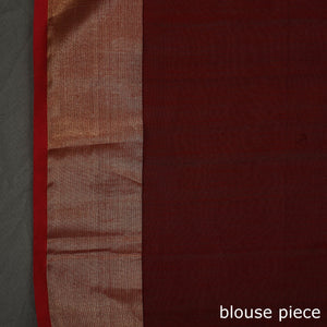 Black - Traditional Handloom Triangle Buti Maheshwari Silk Saree