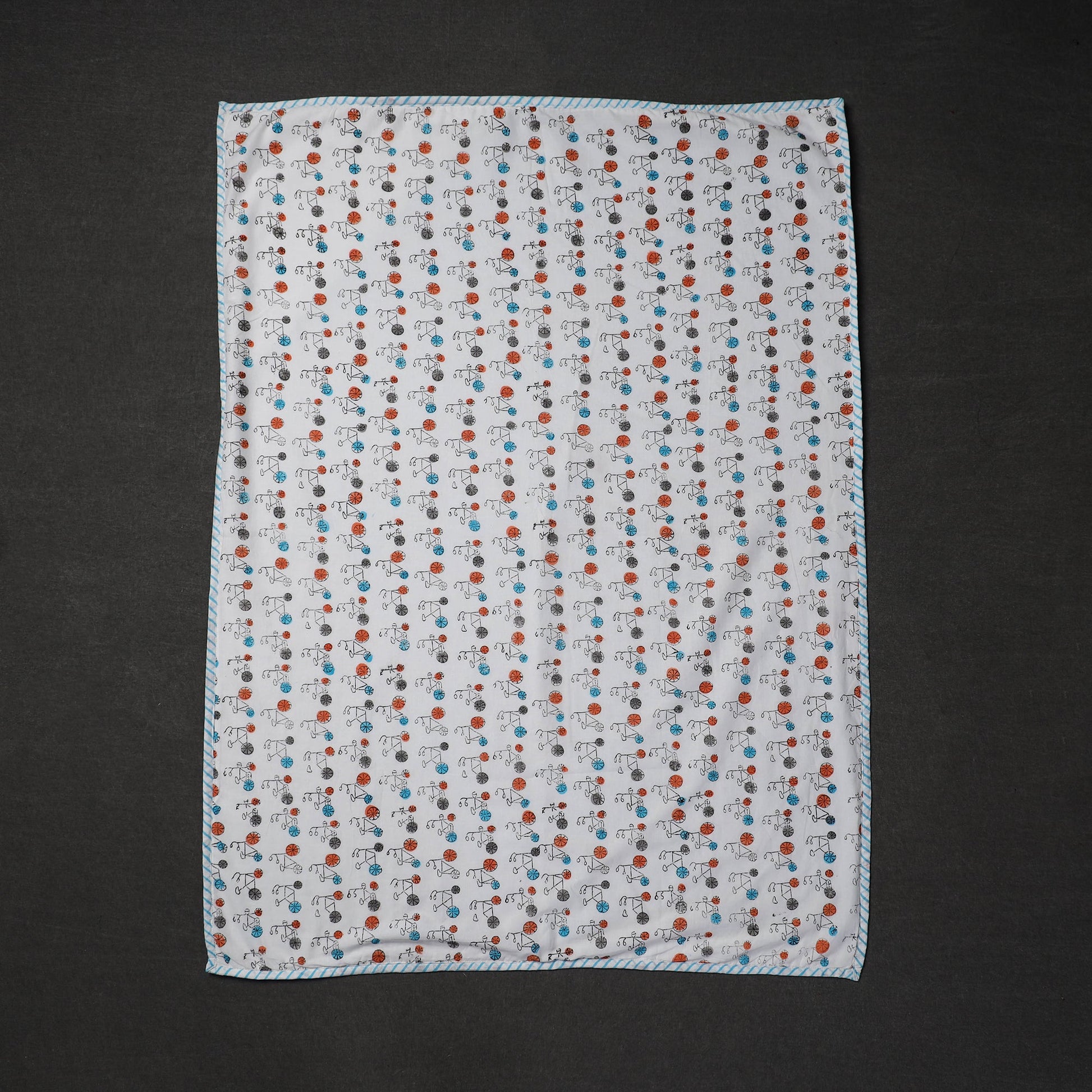 Block Printed Cotton Baby Terry/Hooded Towel 02