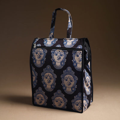 Black - Handcrafted Cotton Shopping Bag 10