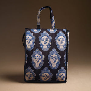 Black - Handcrafted Cotton Shopping Bag 10