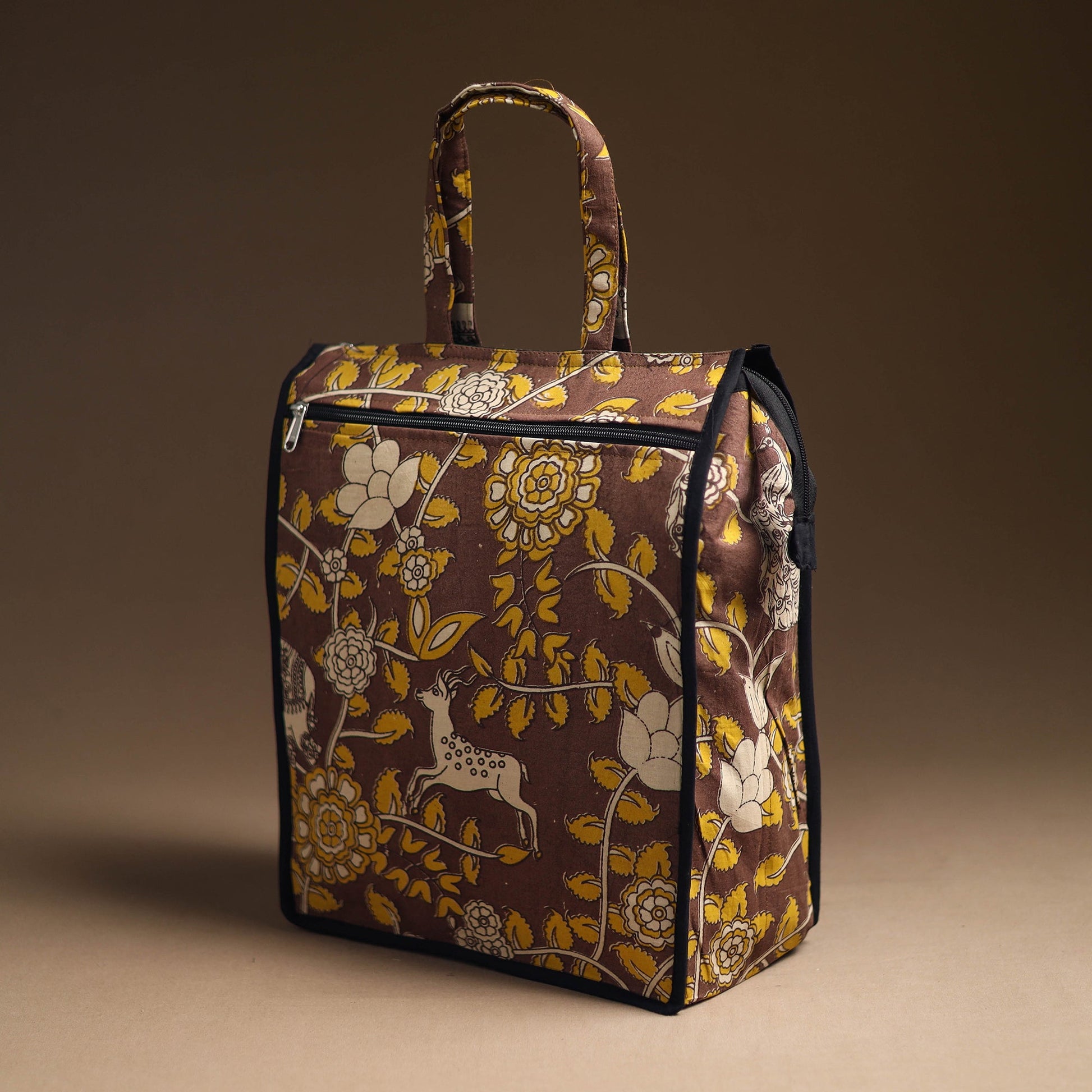 Brown - Handcrafted Cotton Shopping Bag 18