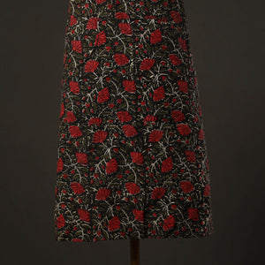 Black - Bagru Block Print Cotton Apron with Pocket 16