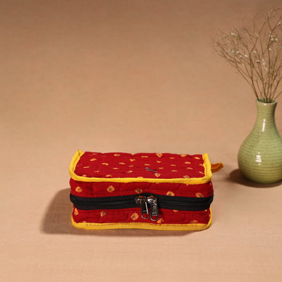 Handmade 4 Pockets Cotton Jewellery Bag 05