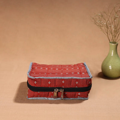 Handmade 4 Pockets Cotton Jewellery Bag 07