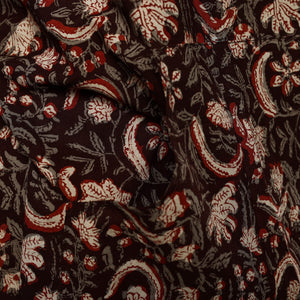 Brown - Bagru Block Print Cotton Apron with Pocket 18