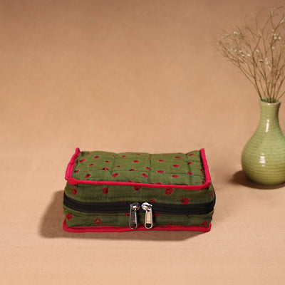 Handmade 4 Pockets Cotton Jewellery Bag 09