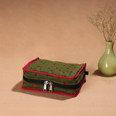 Handmade 4 Pockets Cotton Jewellery Bag 09