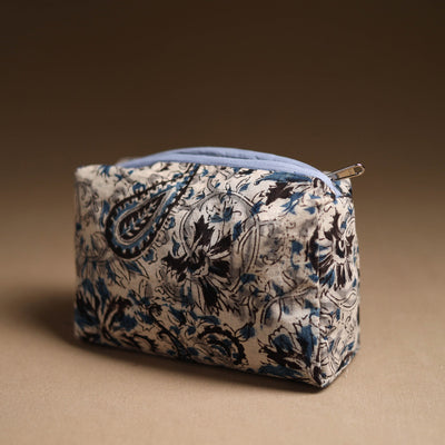 Beige - Handmade Cotton Toiletry Pouch 05