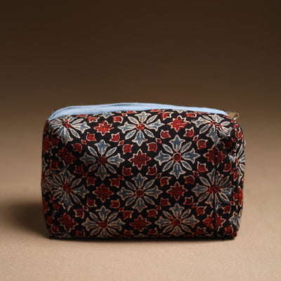 Black - Handmade Cotton Toiletry Pouch 10