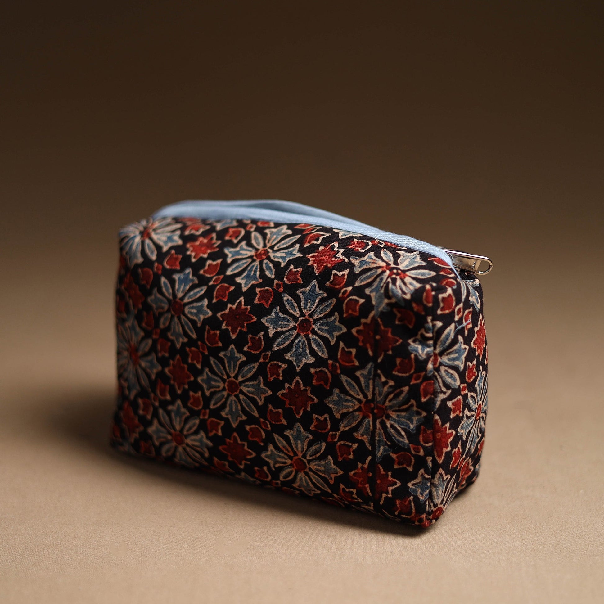 Black - Handmade Cotton Toiletry Pouch 10