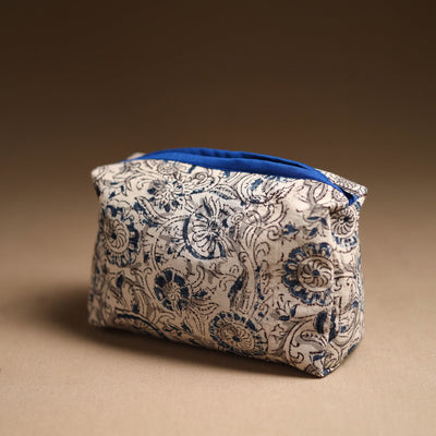 Beige - Handmade Cotton Toiletry Pouch 11