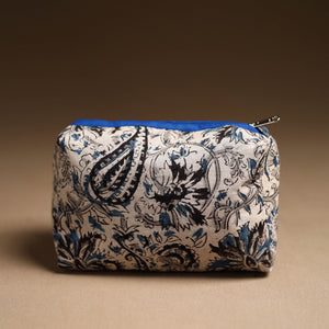 Beige - Handmade Cotton Toiletry Pouch 16