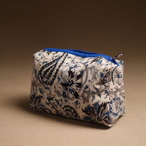 Beige - Handmade Cotton Toiletry Pouch 16