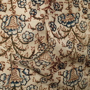 Beige - Kalamkari Block Print Cotton Apron with Pocket 31