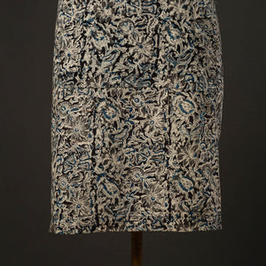 Black - Kalamkari Block Print Cotton Apron with Pocket 36