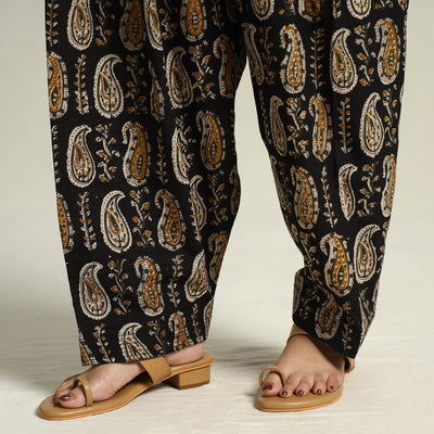 Black - Bagru Block Printed Cotton Elasticated Salwar 10
