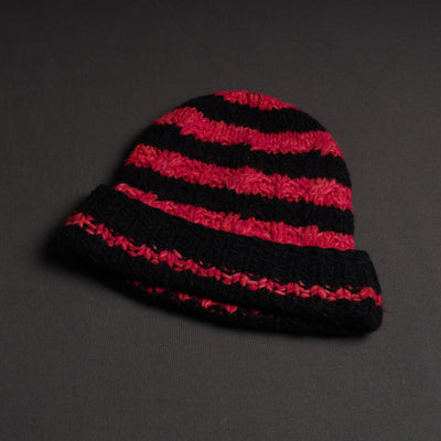 Black - Kullu Karishma Handwoven Merino Wool Cap